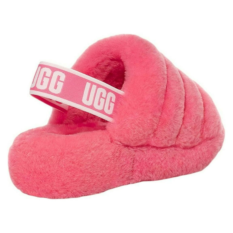 UGG Women's Fluff Yeah Fur Slides w/ Back Strap, Open Toe UGG Women's Fluff Yeah Fur Slides w/ Back Strap, Open Toe