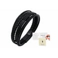 thumbnail image 1 of Pulsera Piel Hombre,brazalete Hombre,regalo Para Hombre Xtellar negro, 1 of 4