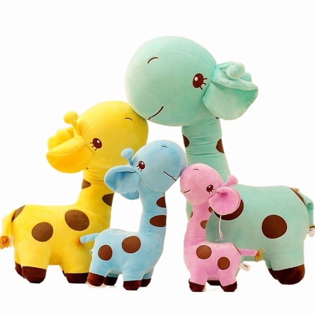 Jirafa de peluche de 25 cm, adorable ciervo en flor de ciruelo, regalo de cumpleaños perfecto for niños.