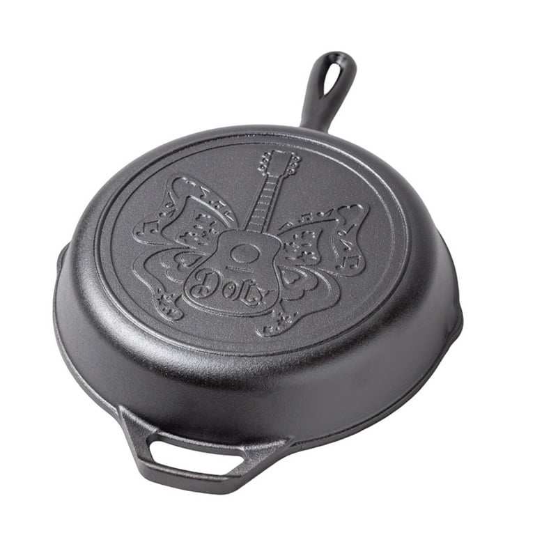 Dolly Parton x Lodge Cast Iron 10.25”Seasoned Skillet, Butterfly