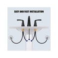 thumbnail image 5 of EastVita 2PCS 8 Inch Bathroom Faucet. Bathroom Faucets For Sink 3 Hole. Widespread Matte Black Bathroom Faucet With Pop Up Drain And CUPC Lead-Free Hose (Matte Black), 5 of 8