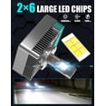 thumbnail image 2 of Bombillas LED CHOPDARK D5S, 5000 lm, 6500 K, color blanco frío, paquete de 2, 2 of 7