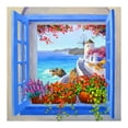 thumbnail image 1 of Cuadros Decorativos Pintura al óleo por números Paisaje de ventana Kit de artesanía de imagen sin marco para la habitación del hogar Likrtyny embutido en tela, 1 of 9