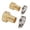 gold, variant on Garden Hose Connector Kit 3/4 Inch Male Female Set for Patio Watering Sprinkler System Durable Brass Fittings