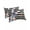 Black, variant on Grey Bunny Easter King Pillow Cases Set of 2 - Microfiber Bed Throw Pillow Covers, Rabbits Spring Botanical Black White Stripe Decorative Lumbar Pillow Cover with Envelope Closure for Sofa 20"x36"