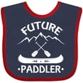 thumbnail image 3 of Inktastic Canoe Future Paddler Boys or Girls Baby Bib, 3 of 4