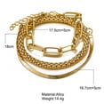 thumbnail image 6 of 3PCS/Set Fashion Thick Chain Link Bracelets Bangles For Women Vintage Snake Chain Gold Silver Color Bracelets Set Punk Jewelry, 6 of 6