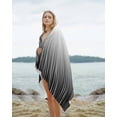 thumbnail image 2 of Black White Beach Towels Oversized Super Absorbent, Ombre Gradient Striped Minimalist Texture Lightweight Bath Towel Quick Dry Sets For Bathroom/Pool/Rv Camping/Beach Play/Gym Room/Picnic 30"x60", 2 of 8