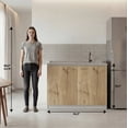thumbnail image 6 of TUHOME Napoles 39" Utility Sink with Cabinet, Stainless Steel Laundry Sink, 6 of 8