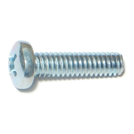 

1/4 -20 x 1 Zinc Plated Steel Coarse Thread Phillips Pan Head Machine Screws MSCPS-292