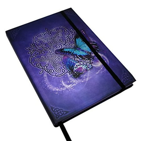 Plain Blue Journal Beautiful Fantasy Celtic Writing Drawing Plain Journal Dairy Notebook with Strip 6