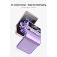 thumbnail image 4 of case for Samsung Z Flip 3 Case with Hinge Protection, Galaxy Z Flip 3 Case Comes with A Capacitance Pen, Flip 3 Case with A Small Screen Protective Film for Samsung Galaxy Z Flip 3 5G, Lavender, 4 of 13