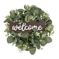 thumbnail image 2 of Welcome Sign Wreaths Small Rustic Front Decor Sign with Artificial Eucalyptus Farmhouse Porch Decoration for Home Wedding Party Gift , B B, 2 of 8
