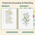 thumbnail image 3 of facai-Graph Paper Notebook, Spiral Grid Notebook, Hardcover Leather Journal 300 Pages, 100gsm Thick Grid Paper Notebook, A5 Small Graphing Notebook Journal for Women Men Writing Engineering School Wo, 3 of 4