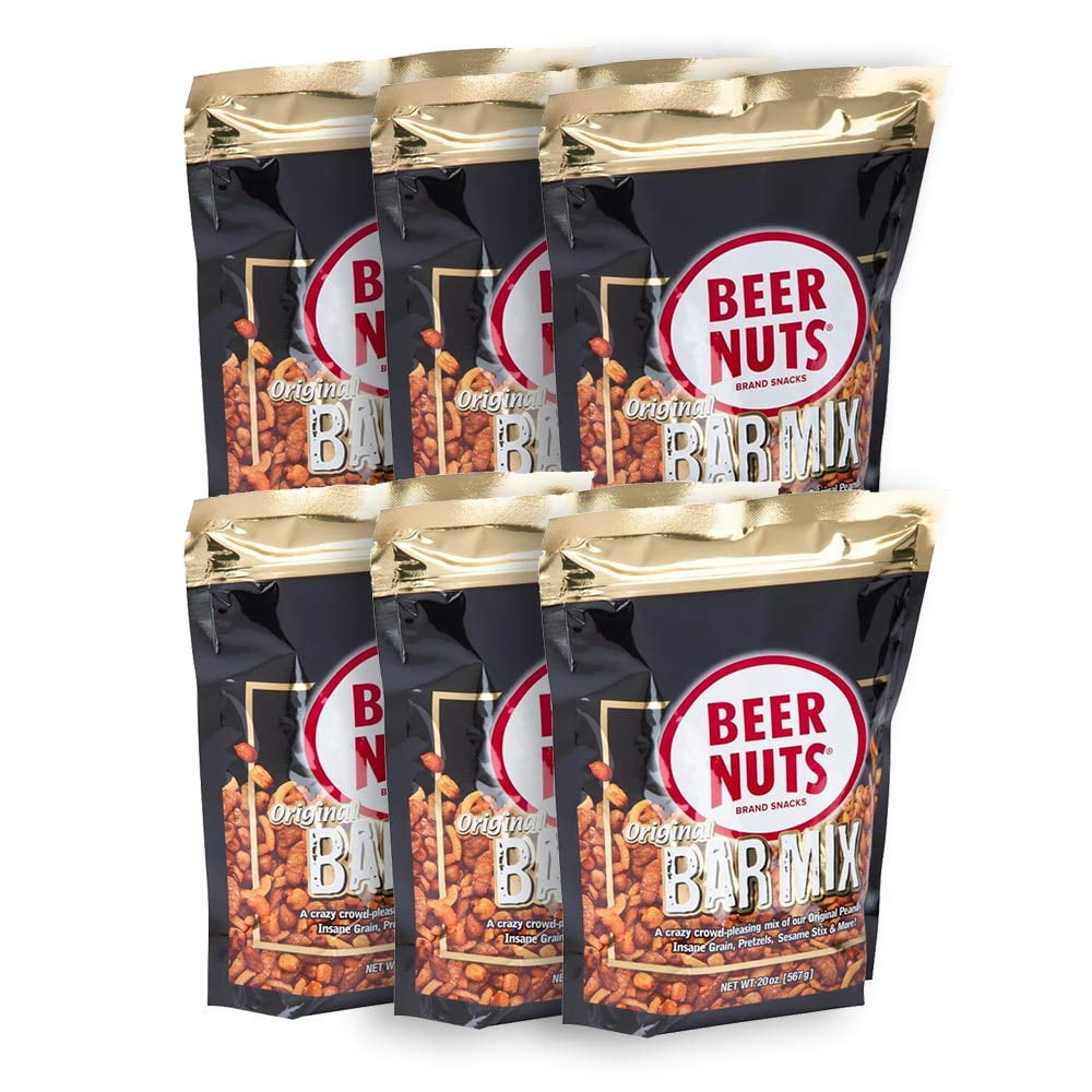BEER NUTS 20 oz. Grab Bag Original Bar Mix (PACK OF 6) Walmart
