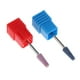thumbnail image 3 of Juego de 2 brocas de diamante para uñas, lima de uñas acrílica profesional Rosa + azul, 3 of 6