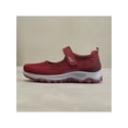thumbnail image 4 of SIMANLAN Ladies Mary Jane Mesh Sneakers Comfort Casual Shoes Women Non-Slip Flats Womens Ankle Strap Jujube Red 5.5, 4 of 9