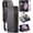 Fashion Black, variant on for Samsung Galaxy S23 Plus/ S23+ Case, 【RFID Blocking】 for Samsung S23 Plus Wallet Case Women Men, PU Leather Magnetic Flip Strap Zipper Card Holder Phone Case for Galaxy S23 Plus, Black