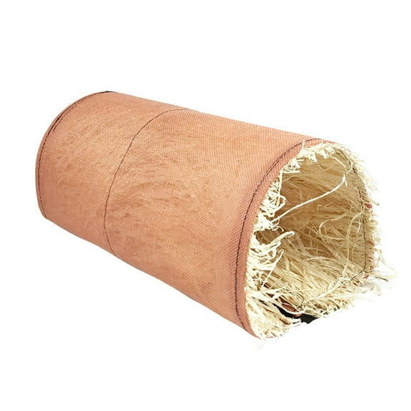 BESTSKY Rabbit Hideout,Stylish Cotton-Linen Rabbit Toys,Fresh Dried Hay Guinea Pig Tunnel,Comfortable Hamster Hideout for All Small Pets