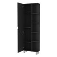 thumbnail image 6 of Bathroom Storage Cabinet Urano Mirror Linen Cabinet, Four Interior Shelves, Five External Shelves -Black,Bathroom Vanity, 6 of 9