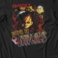thumbnail image 3 of Chucky Snitches Get Stitches Men's Graphic T-Shirt (Black, S-2XL), 3 of 4
