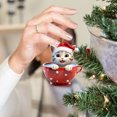 thumbnail image 3 of KCEHTA Christmas Cat Ornaments, Cat Ornaments for Christmas Tree, Cat Christmas Tree Ornaments, Cute Acrylic Christmas Tree Decoration Pendant for Cat Lovers, 3 of 5