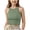 style-02 Light Green, variant on JUMEYU Girl Tank Tops Athletic Girls Tank Tops Sleeveless Shirts Basic Square Neck Tees Summer Casual Top for Kids Size 11-12 (Brown,11-12 Years)