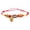 A, variant on Gardjoe Hand Woven Red String Pet Collar with Gold Fortune Plate and Paw Pendant for Lucky New Year Cat Small Dog Gift
