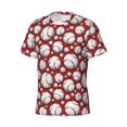 thumbnail image 3 of Rocae Cute Baseball for Men's Moisture-Wicking Crew Tee - T-Shirt for Sports, Outdoor Activities, and Casual Wear3X-Large, 3 of 9