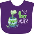 thumbnail image 3 of Inktastic My 1st Easter Dinosaur Hatching Easter Egg Boys or Girls Baby Bib, 3 of 4