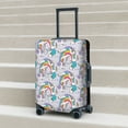 thumbnail image 5 of Yiaed Unicorn DoingYoga Print Travel Luggage Cover Suitcase Protector Fits 18-32 Inch Luggage Wheel Covers Patterned Elastic Luggage Anti-scratch（No luggage）-X-Large, 5 of 5