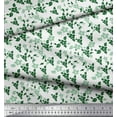 thumbnail image 2 of Soimoi polyester Crepe Fabric Leaves & Flower Floral Printed Craft Fabric by the Yard 42 Inch Wide, 2 of 3