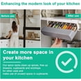 thumbnail image 2 of SHAR No Drilling Kitchen Spice Rack Kitchen Spice Rack Kitchen Spice Storage Multipurpose Spice Rack Under Shelf Spice Rack with 6 Spice Jars for Cabinets, Refrigerators, 2 of 5