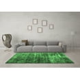 thumbnail image 3 of Ahgly Company Indoor Rectangle Abstract Emerald Green Contemporary Area Rugs, 5' x 8', 3 of 4