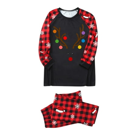 

NECHOLOGY Pajamas Family Daddy Dad Sleepwear For Christmas Family Matching Pajamas Holiday Pajamas for Family And Dog Suit Black X-Large