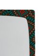 thumbnail image 2 of Ambesonne Ethnic Fitted Sheet, Retro Shape, Queen Size, Coral Teal Black, 2 of 2