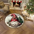 thumbnail image 5 of Cheapark 15.75in Christmas Theme Round Carpet - Non-Slip Soft Floor Mat - Living Room/Bedroom/Sofa Coffee Table Decor - Festive Household Accent for Holiday Gatherings, 5 of 6