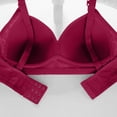 thumbnail image 4 of SMihono Women's Bras Seamless Soft Perspective Breastfeeding Everyday Bra Breathable Comfort No Underwire Supportive Bralette Red XL（44/100C）, 4 of 6