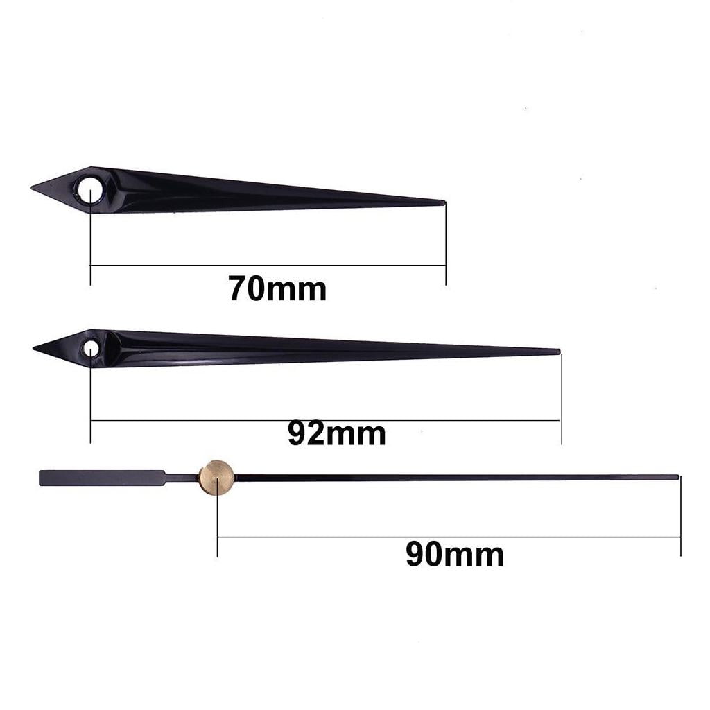 Axioma 3-10pack Quartz Wall Clock Movement Black Hands Mechanism Replacement Repair Kit 4 Pcs
