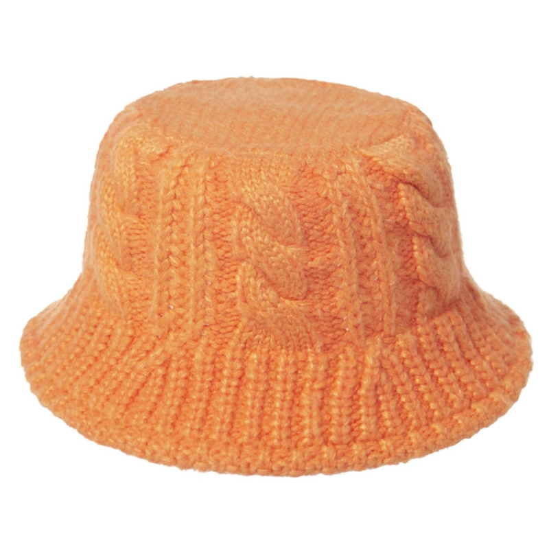 Chunky Cable Knit Hip Hop Bucket Hat 