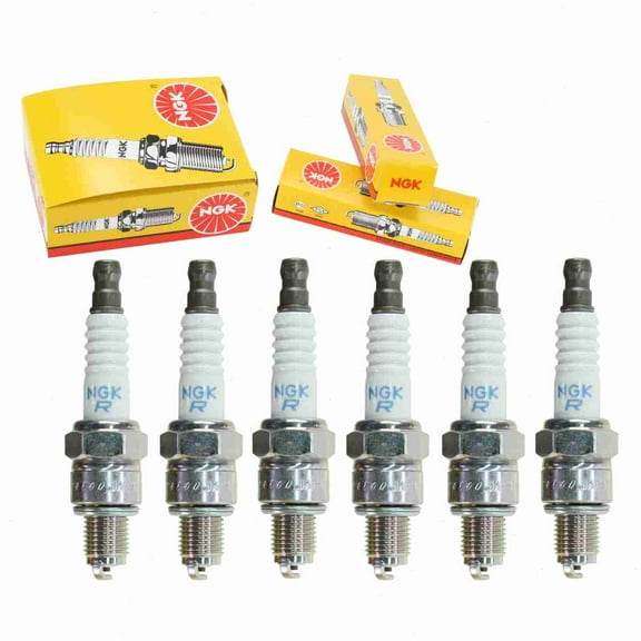 6 pc NGK 6535 Standard Spark Plugs for 065-01408-60 0H8096 4194 6050 808 98056-55777 TY26711 U16FS-UB U16FSRUB Z9Y Ignition Wire Secondary