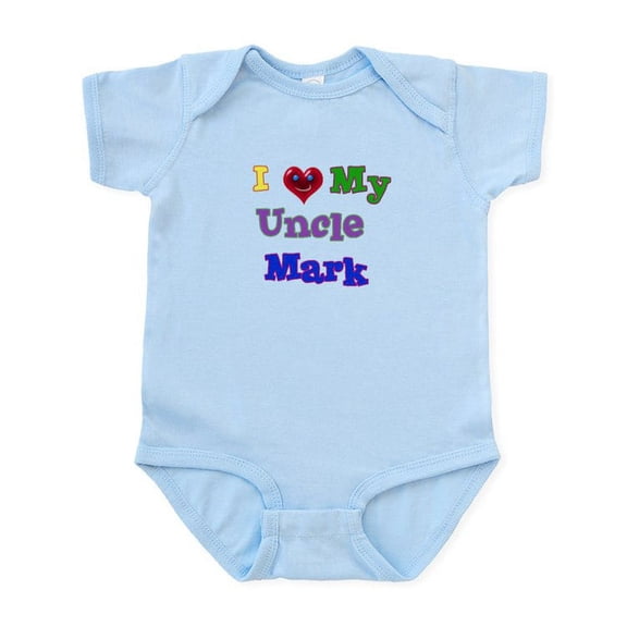 CafePress - I LOVE MY UNCLE MARK Infant Bodysuit - Baby Light Bodysuit, Size Newborn - 24 Months