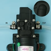 Rezlli 12V Water Pump for RV, Boat, and Camper, Self Priming Diaphragm Pump with Hose, 1 Pack