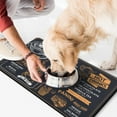 thumbnail image 2 of Dog Cat Food Mat, Dog Mat for Food and Water, Pet Dog Cat Bowl Mat, Anti-Slip Reusable Feeding Mat with Coffee Theme Pattern,17inx30in, 2 of 7