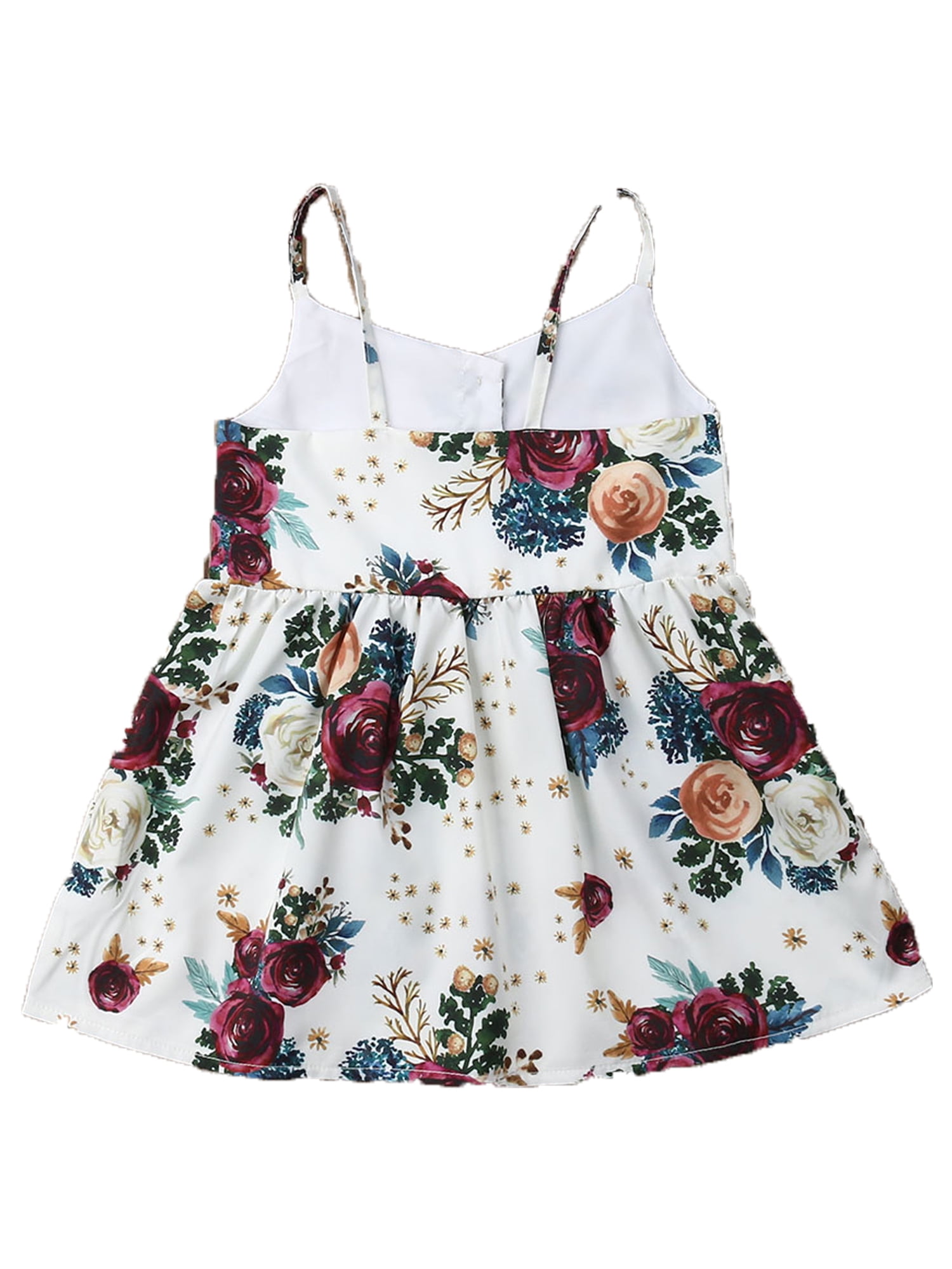 Baby Girl Summer Flower Dress 3-12 Years Toddler Little Big Kids Doll Collar Floral Sleeveless Skirt Casual Clothes