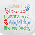 thumbnail image 4 of Inktastic Volleyball Player Like Daddy Boys or Girls Baby Bib, 4 of 4