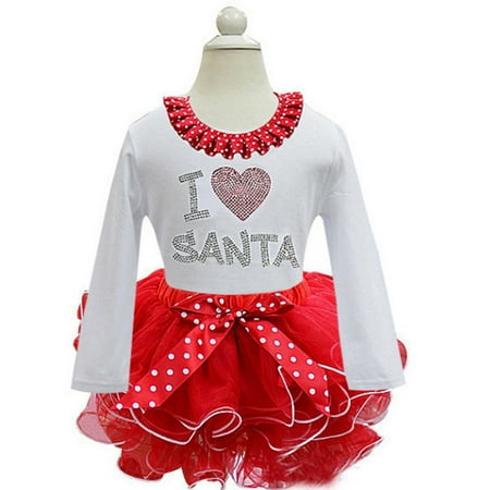 

KONBECA Baby Girls Christmas Dresses Long Sleeve Lace Princess Gauze Dress Kids Pageant Flower Girl Dress Newborn Girls Christmas Romper Tutu Dress White (2-3 Years)