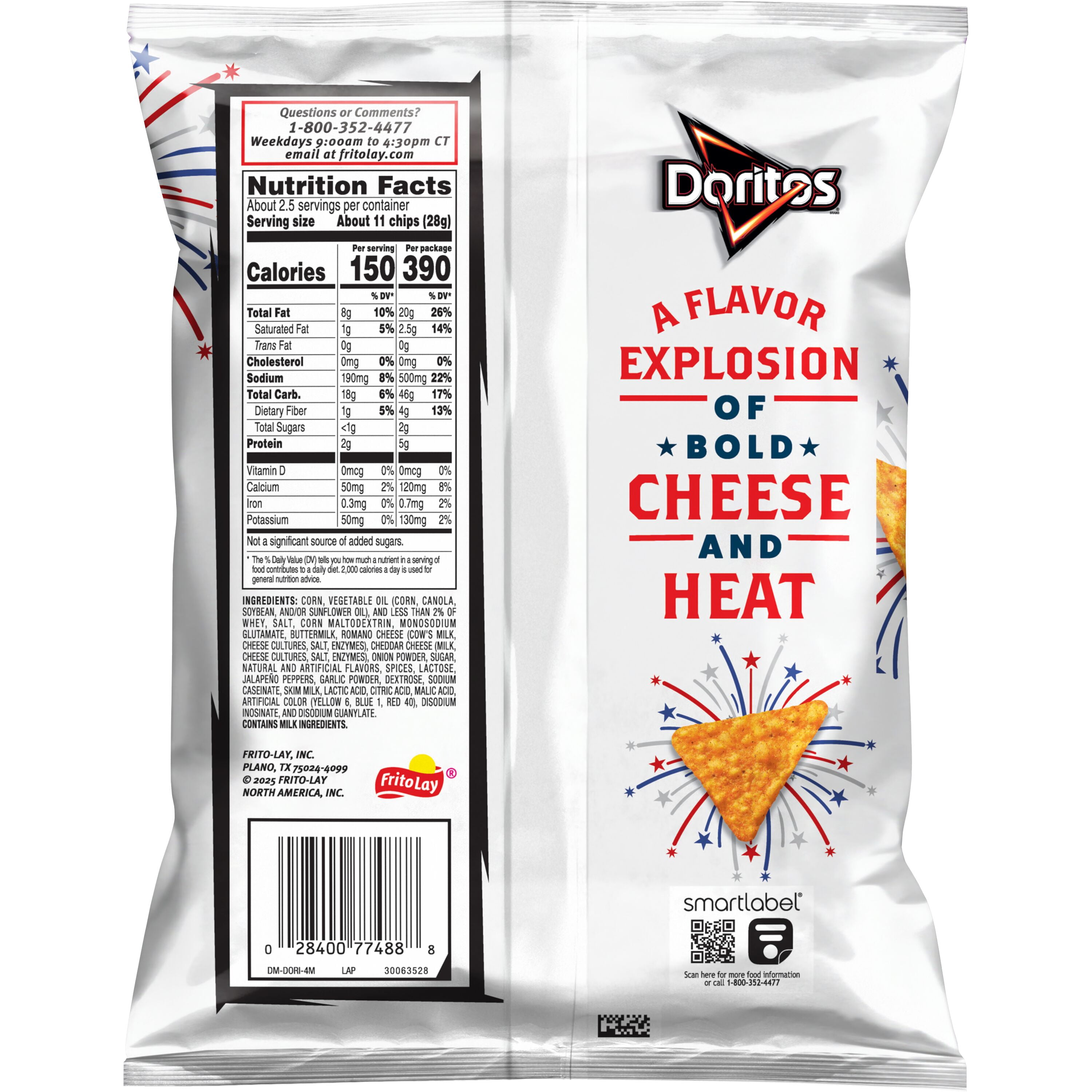 Doritos Twisted Queso Artificial Flavored Tortilla Chips, 2.625 oz Bag