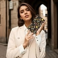 thumbnail image 7 of Leather Thin Slim Wallets for Women Men - sun moon starry sky butterfly Clutch Card Wallet for Women Men with Zipper, 7 of 7