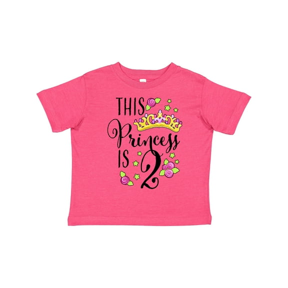 Inktastic This Princess is Two Second Birthday Girls Toddler T-Shirt